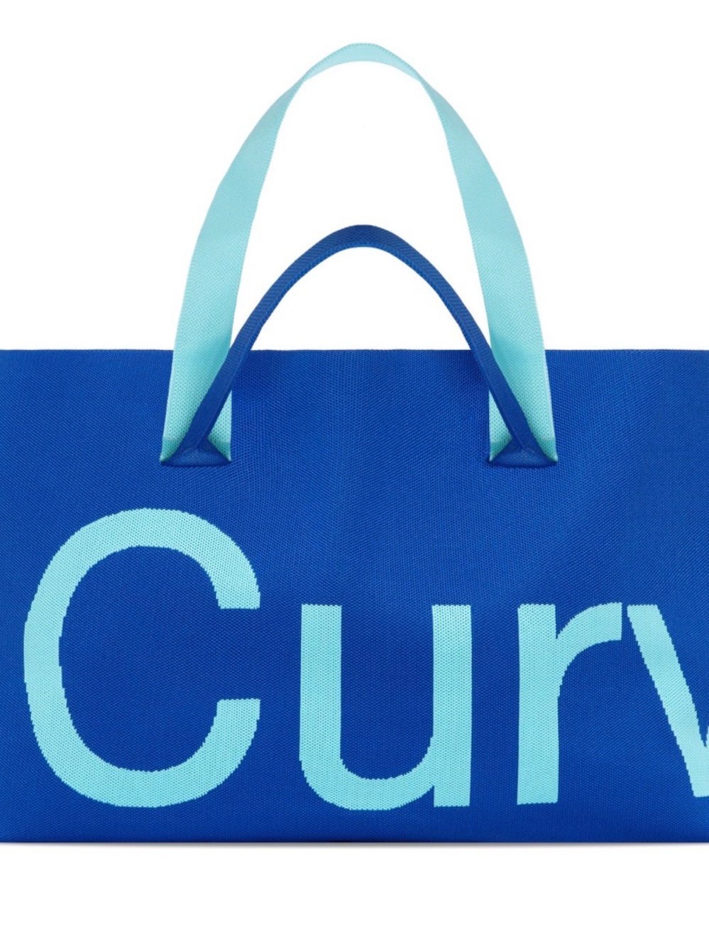Curves by Sean Brown Knit Tote in Azure